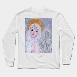 Evangelina angel by Renee Lavoie Long Sleeve T-Shirt